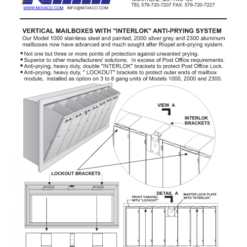 Model With “INTERLOK” Anti-Prying System