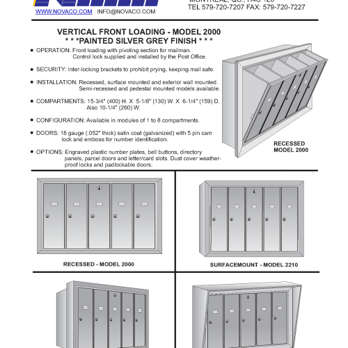 Model 2000 – Sliver Grey Finish