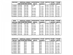 Model 2300 – Dimensions